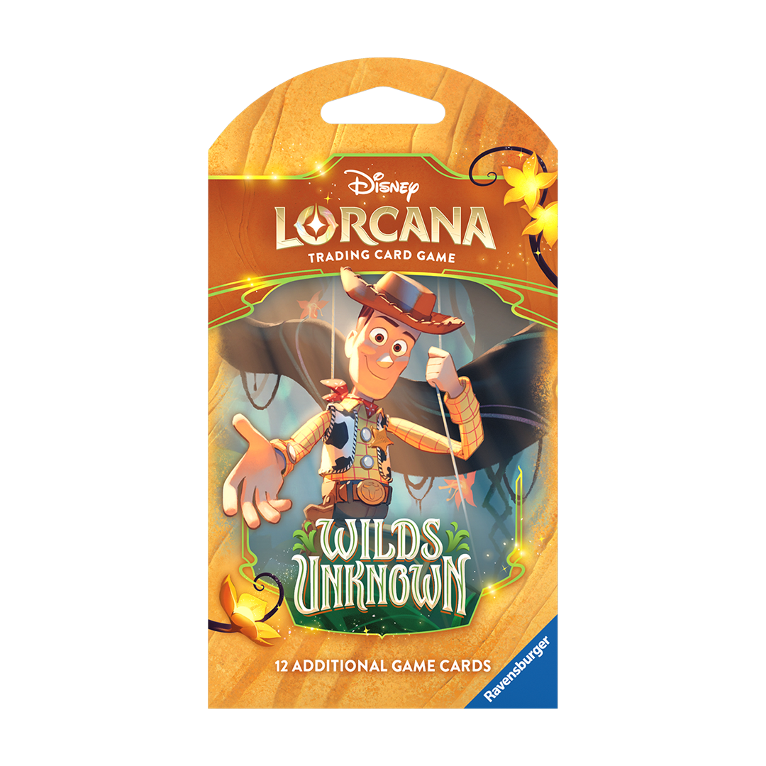 Disney - Lorcana TCG - Wilds Unknown - Sleeved Booster - Woody