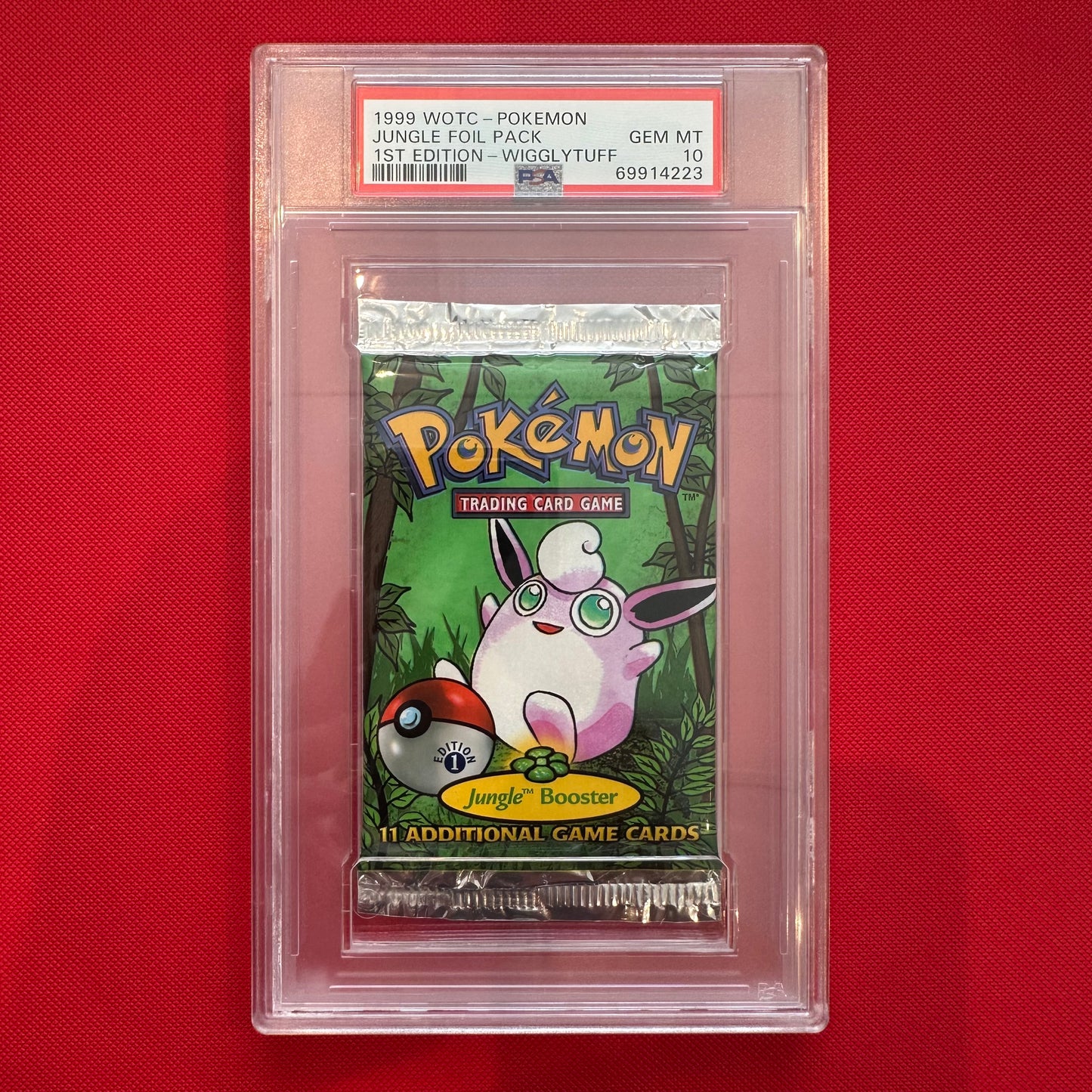 1999 WOTC - Jungle Foil Pack - 1st Edition - Wigglytuff - PSA 10