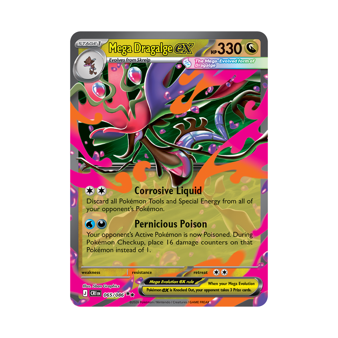 Mega Dragalge ex - Chaos Rising - Double Rare - 065/086