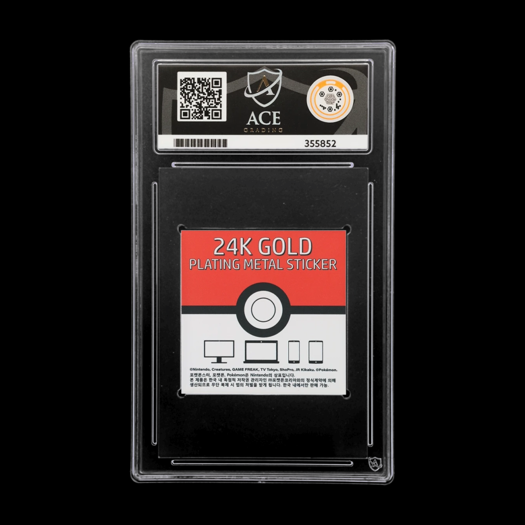 Moltres - Striking 24K Gold Plating Metal Sticker - ACE 10