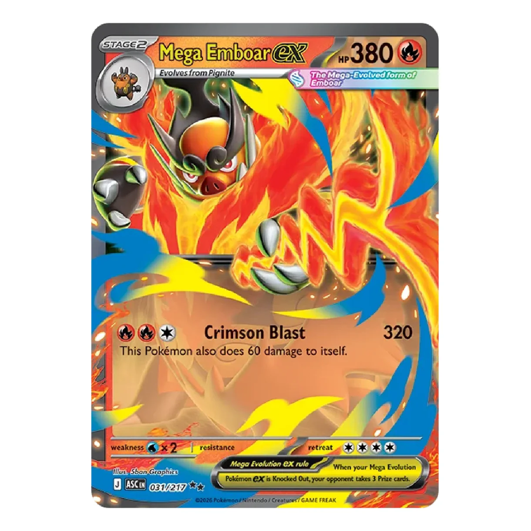 Pokémon TCG - Ascended Heroes - Mega Emboar ex Collection Box