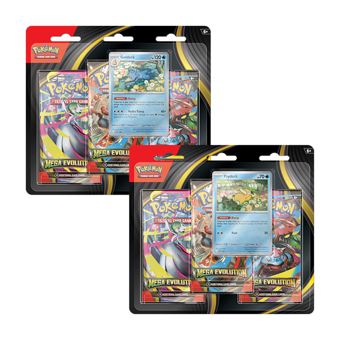 Pokémon TCG - Mega Evolution - 3 Pack Blister - Psyduck