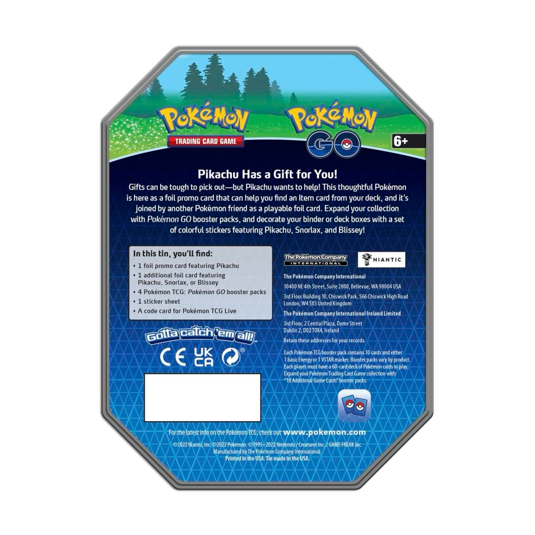 Pokémon TCG - Pokemon GO Tin - Pikachu