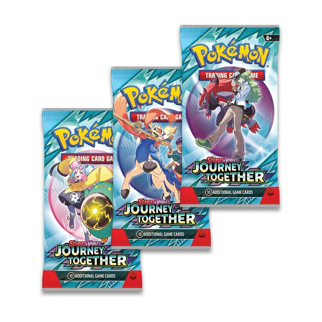 Pokemon TCG - Scarlet & Violet - Journey Together - 3-Pack Blister (Scrafty)
