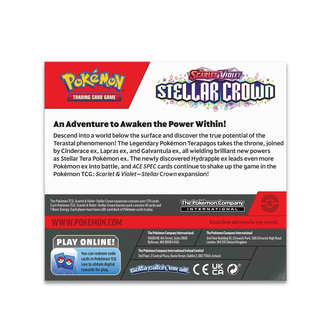 Pokemon TCG - Scarlet & Violet - Stellar Crown - Booster Box (36 Packs)