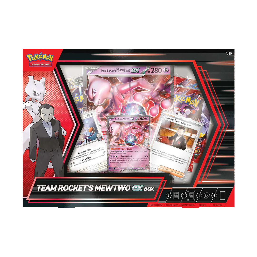 Pokemon TCG - Scarlet & Violet - Team Rocket's Mewtwo Ex Collection Box