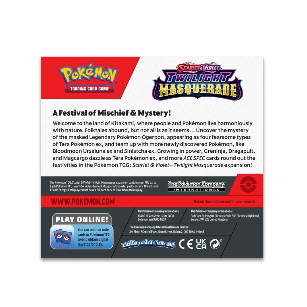 Pokemon TCG - Scarlet & Violet - Twilight Masquerade - Booster Box (36 Packs)