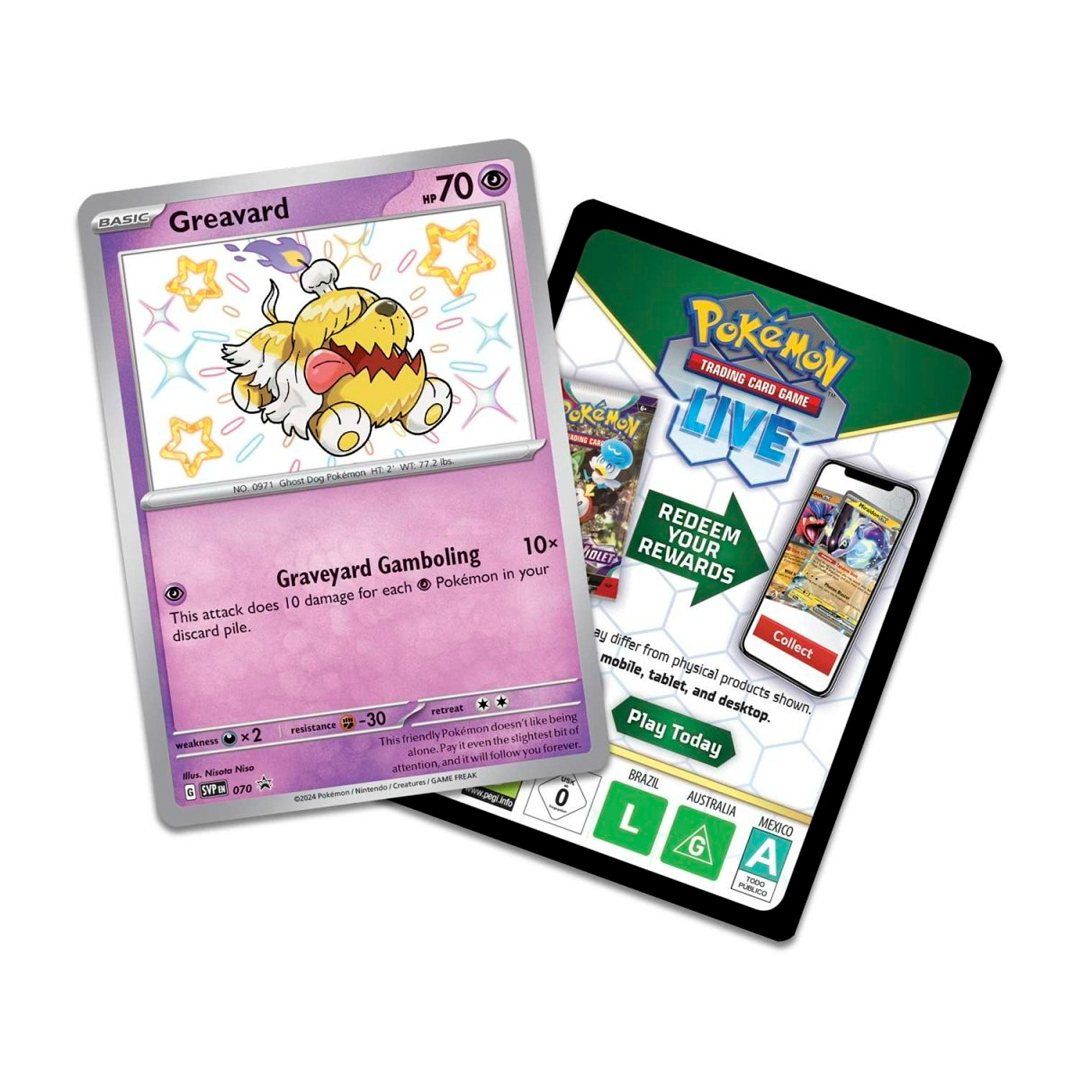 Pokemon TCG - Scarlet & Violet - Paldean Fates - Tech Sticker Collection - Greavard