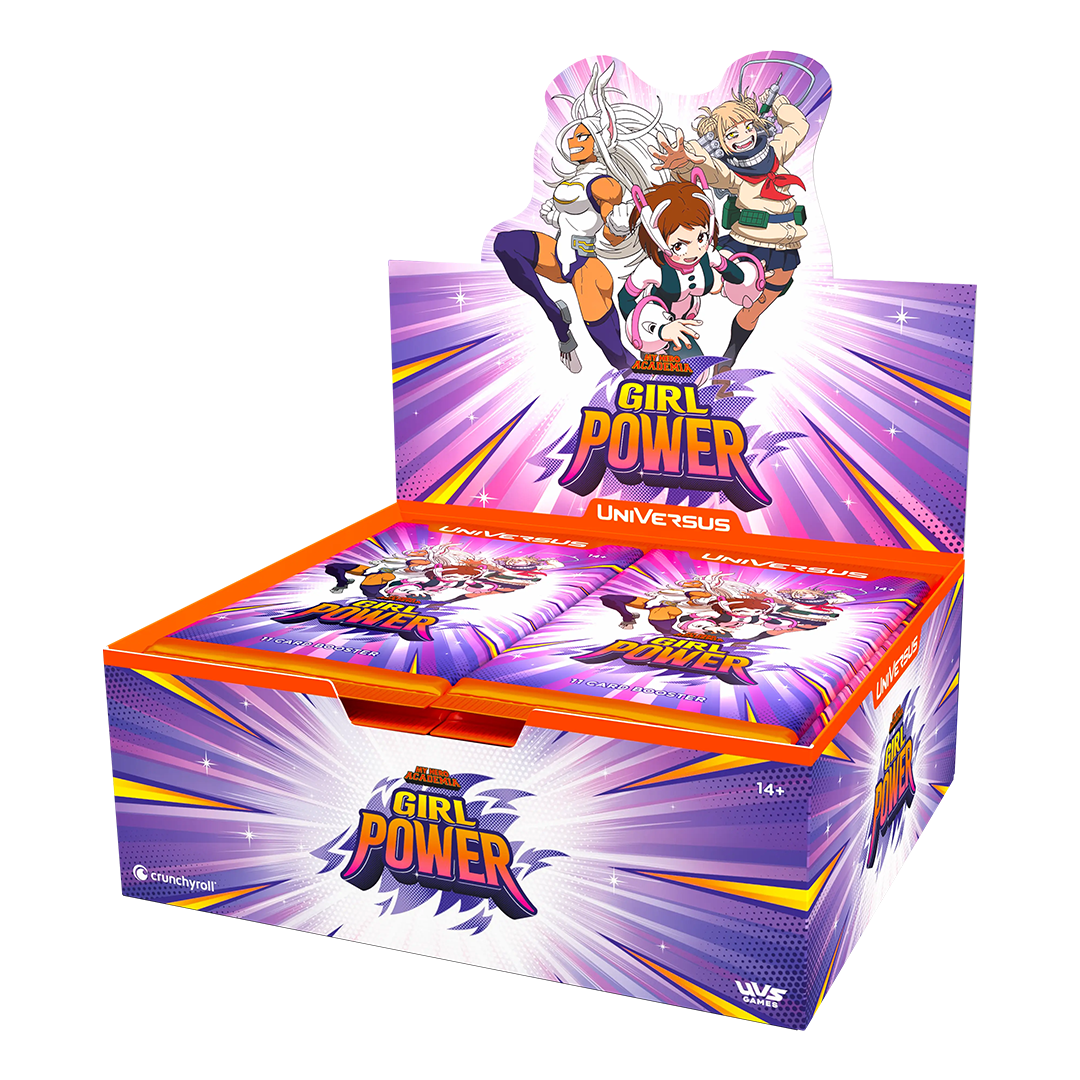 UniVersus CCG My Hero Academia Girl Power Booster Box contains 24 individual packs