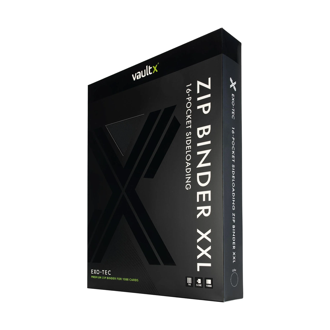 Vault X - 12-Pocket Exo-Tec® XXL Zip Binder - Signature Black