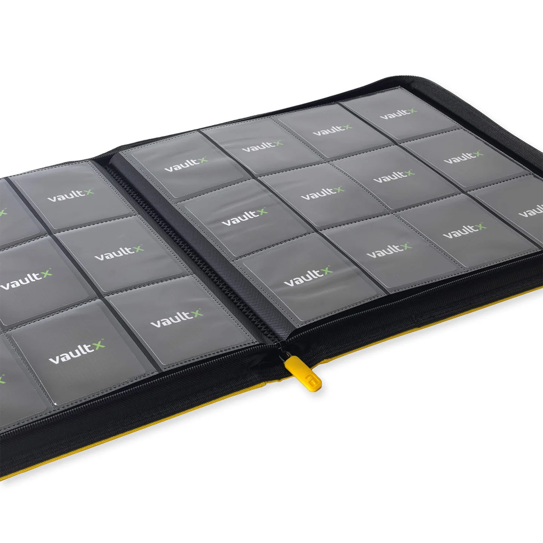 Vault X - 12-Pocket Exo-Tec® Zip Binder - Sunrise Yellow