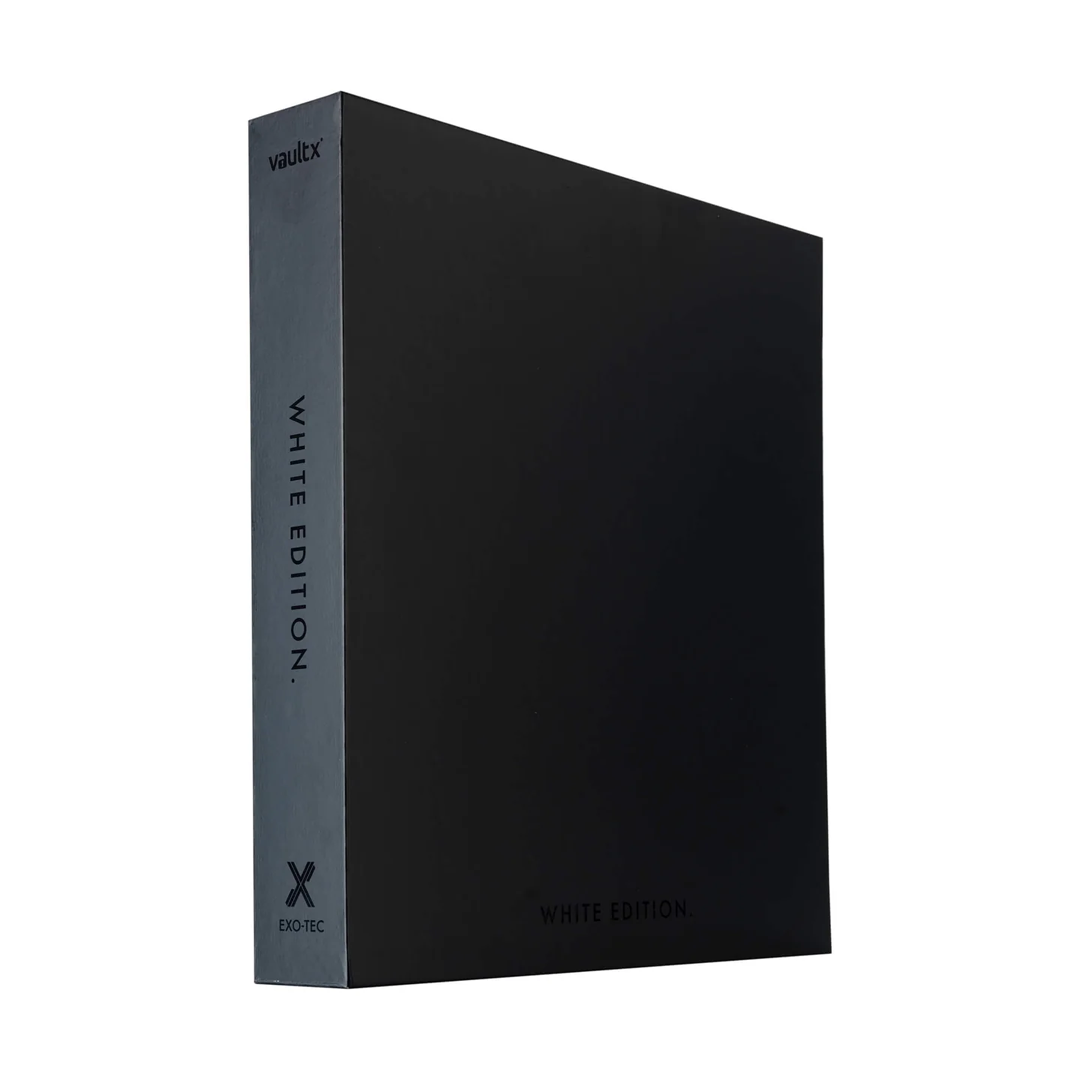 Vault X - 12-Pocket Exo-Tec® Zip Binder - White Edition