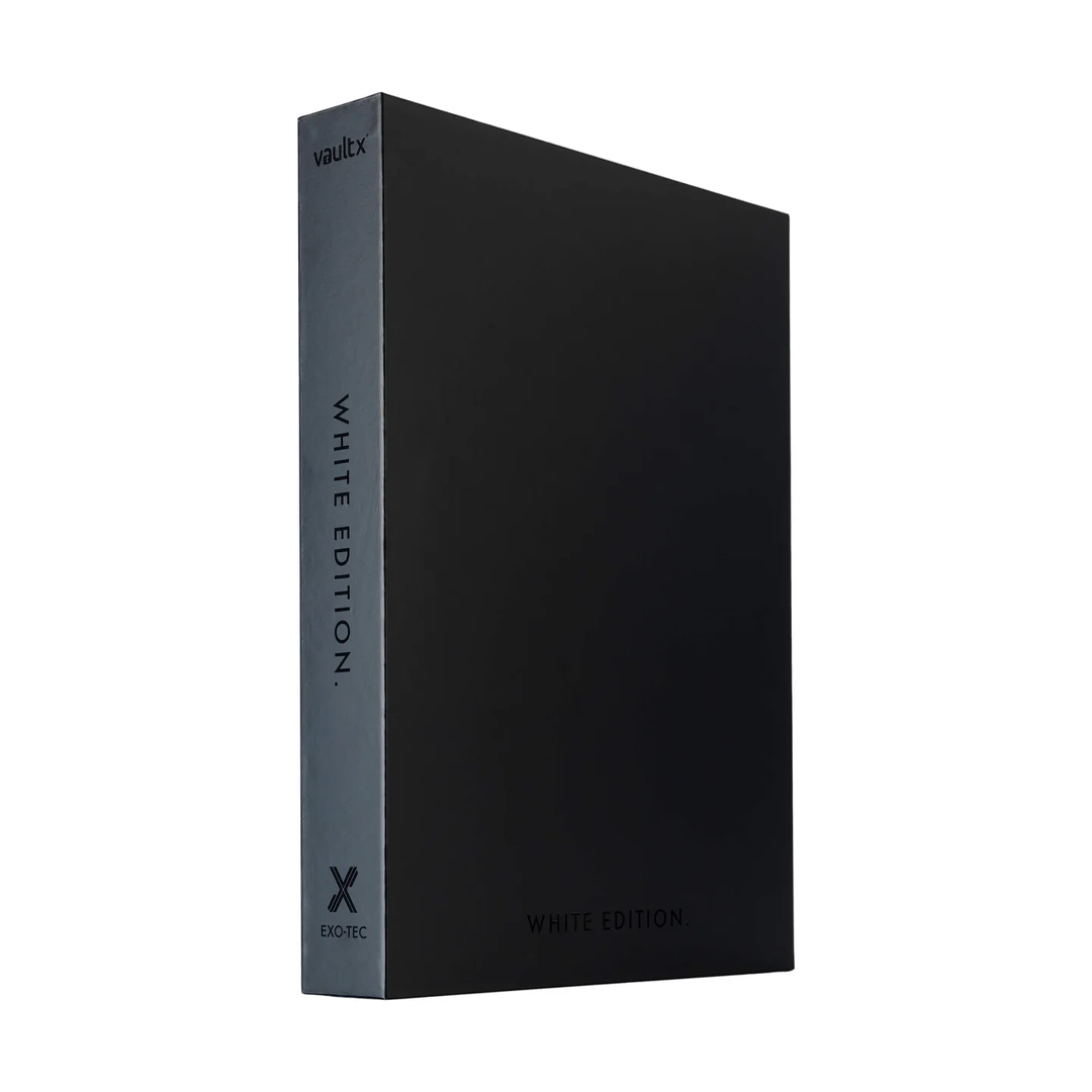 Vault X - 9-Pocket Exo-Tec® Zip Binder - White Edition