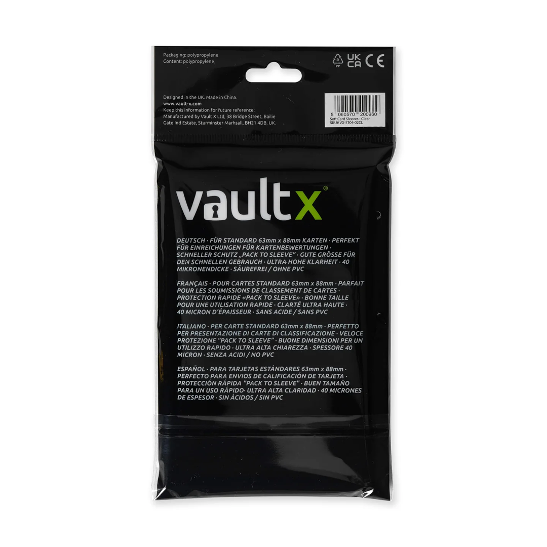 Vault X - Soft Card Sleeves (200 Pack)