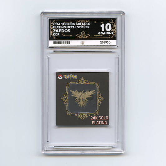 Zapdos - Striking 24K Gold Plating Metal Sticker