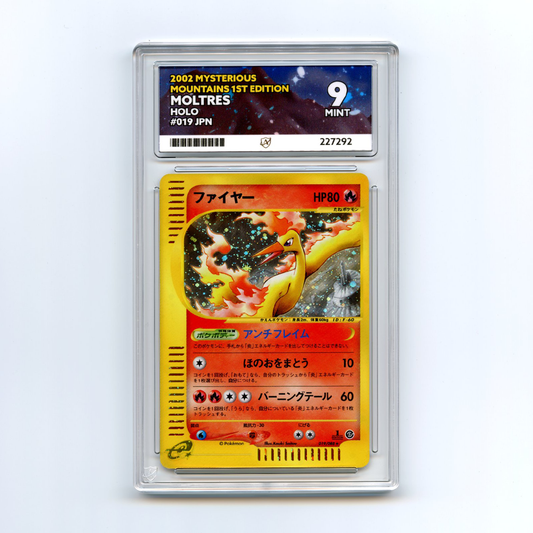 Moltres - Mysterious Mountains - 1st Edition - Holo Rare - 019/088