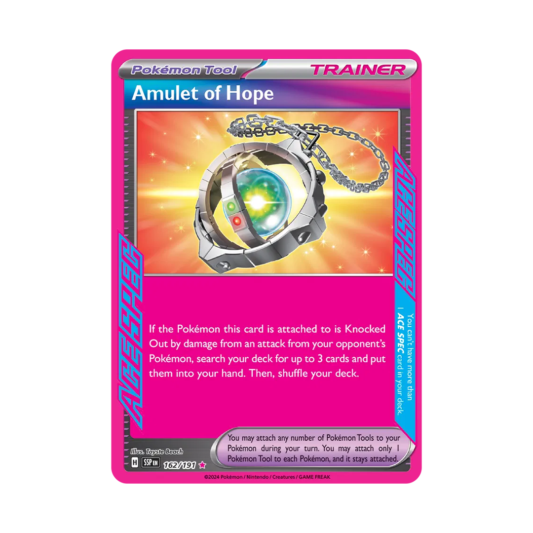 Amulet of Hope - Surging Sparks - ACE SPEC Rare - 162/191