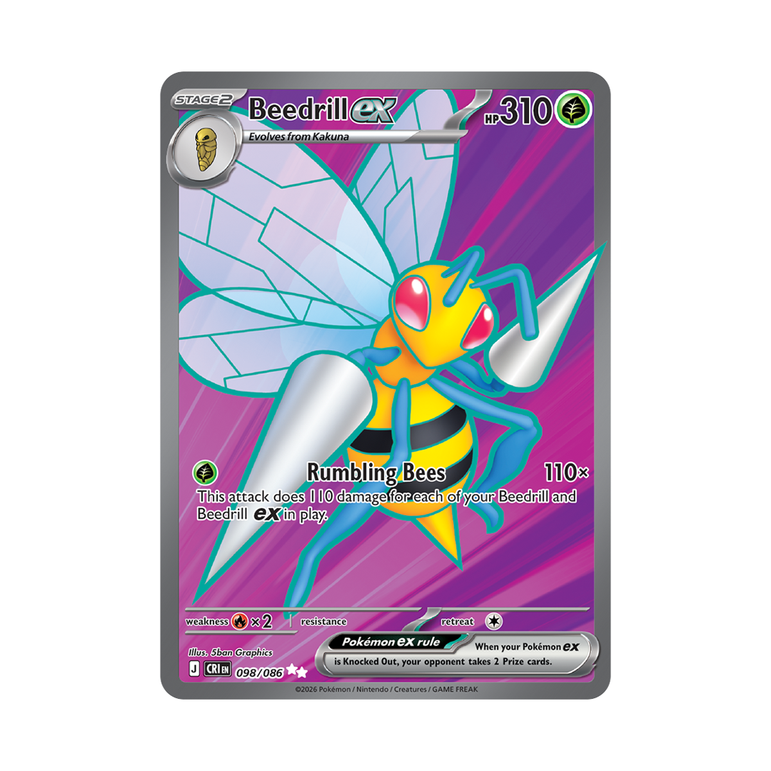 Beedrill ex - Chaos Rising - Ultra Rare - 098/086