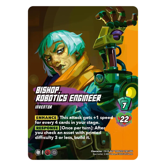 Bishop, Robotics Engineer - Teenage Mutant Ninja Turtles - Character Alternate Art - 190/186