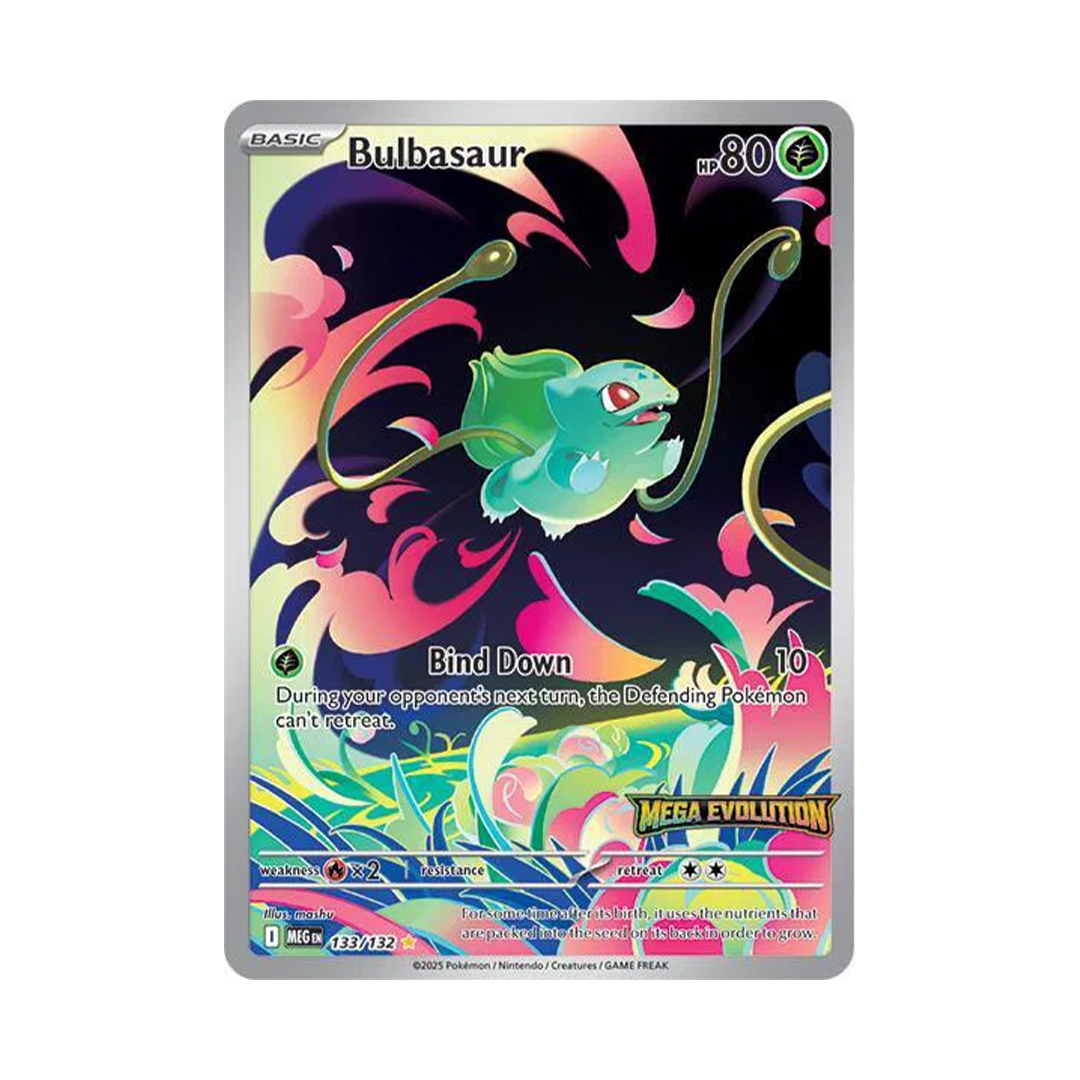 Bulbasaur (Mega Evolution Stamped) - Mega Evolution Promo - Illustration Rare - 133/132