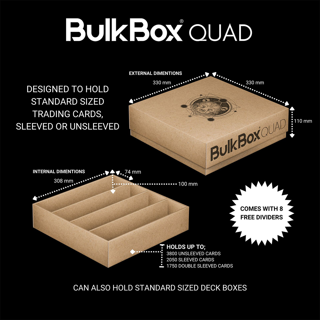 BulkBox - QUAD - Card Storage (3 Boxes)