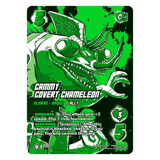 Cammy, Covert Chameleon (Alternate Art) - Teenage Mutant Ninja Turtles - Secret Rare - 219/186