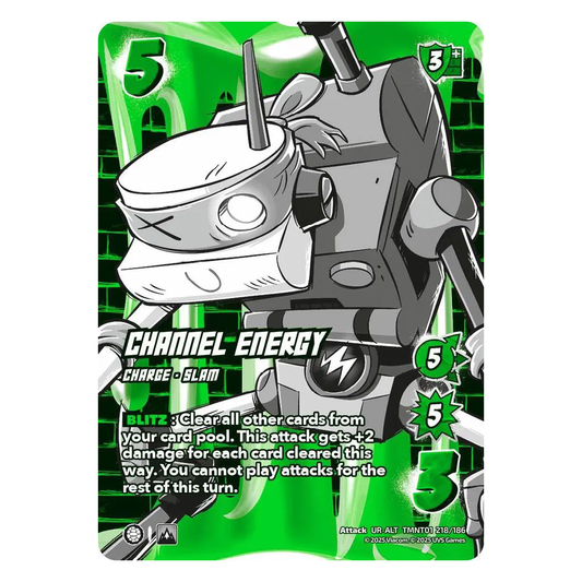 Channel Energy (Alternate Art) - Teenage Mutant Ninja Turtles - Ultra Rare - 218/186
