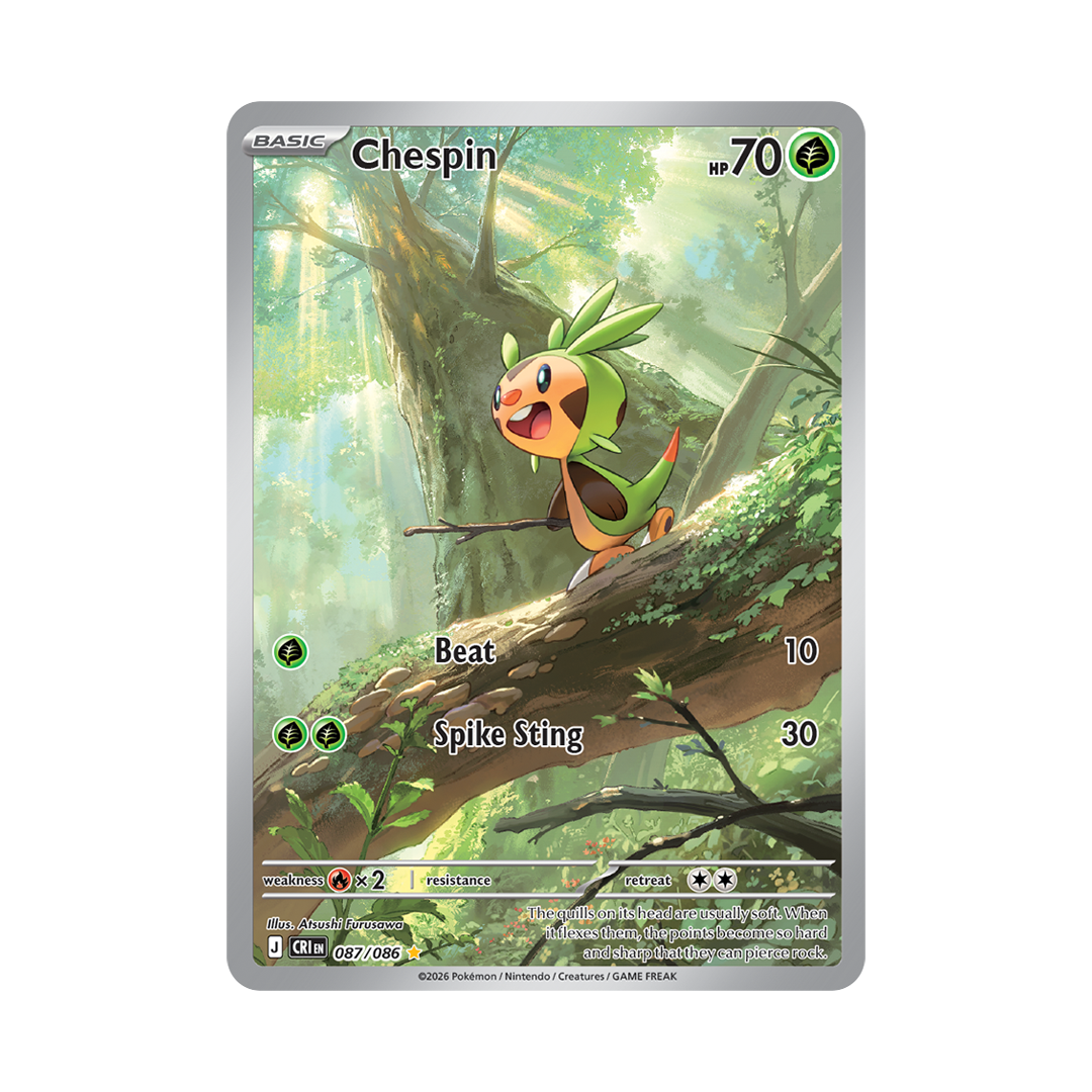 Chespin - Chaos Rising - Illustration Rare - 087/086