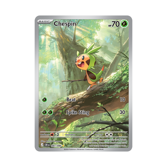 Chespin - Chaos Rising - Illustration Rare - 087/086