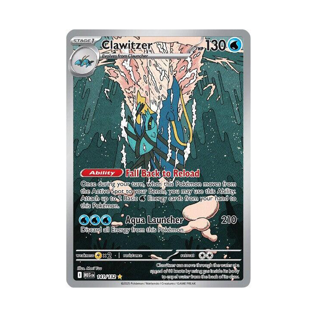 Clawitzer - Mega Evolution - Illustration Rare - 141/132