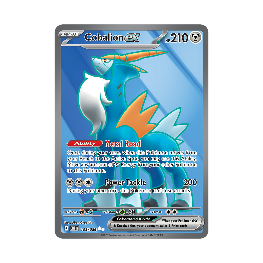 Cobalion ex - Chaos Rising - Ultra Rare - 103/086