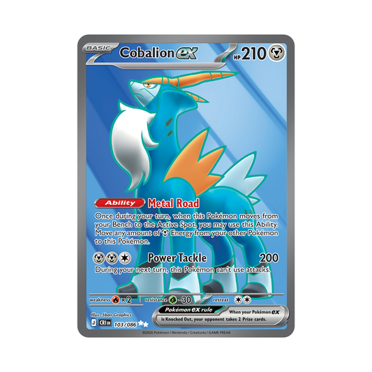 Cobalion ex - Chaos Rising - Ultra Rare - 103/086