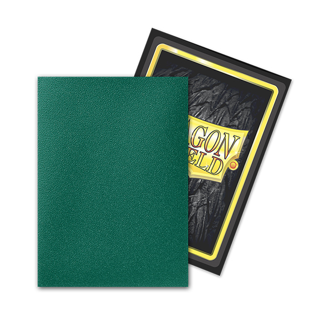 Dragon Shield - Dual Matte Art - Standard Size - Limited Edition Metallic Power Green (100pk)