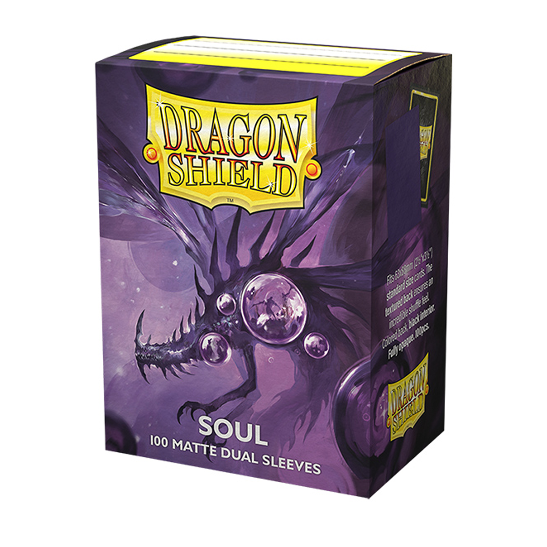 Dragon Shield - Dual Matte Art - Standard Size - Limited Edition Metallic Soul Purple (100pk)