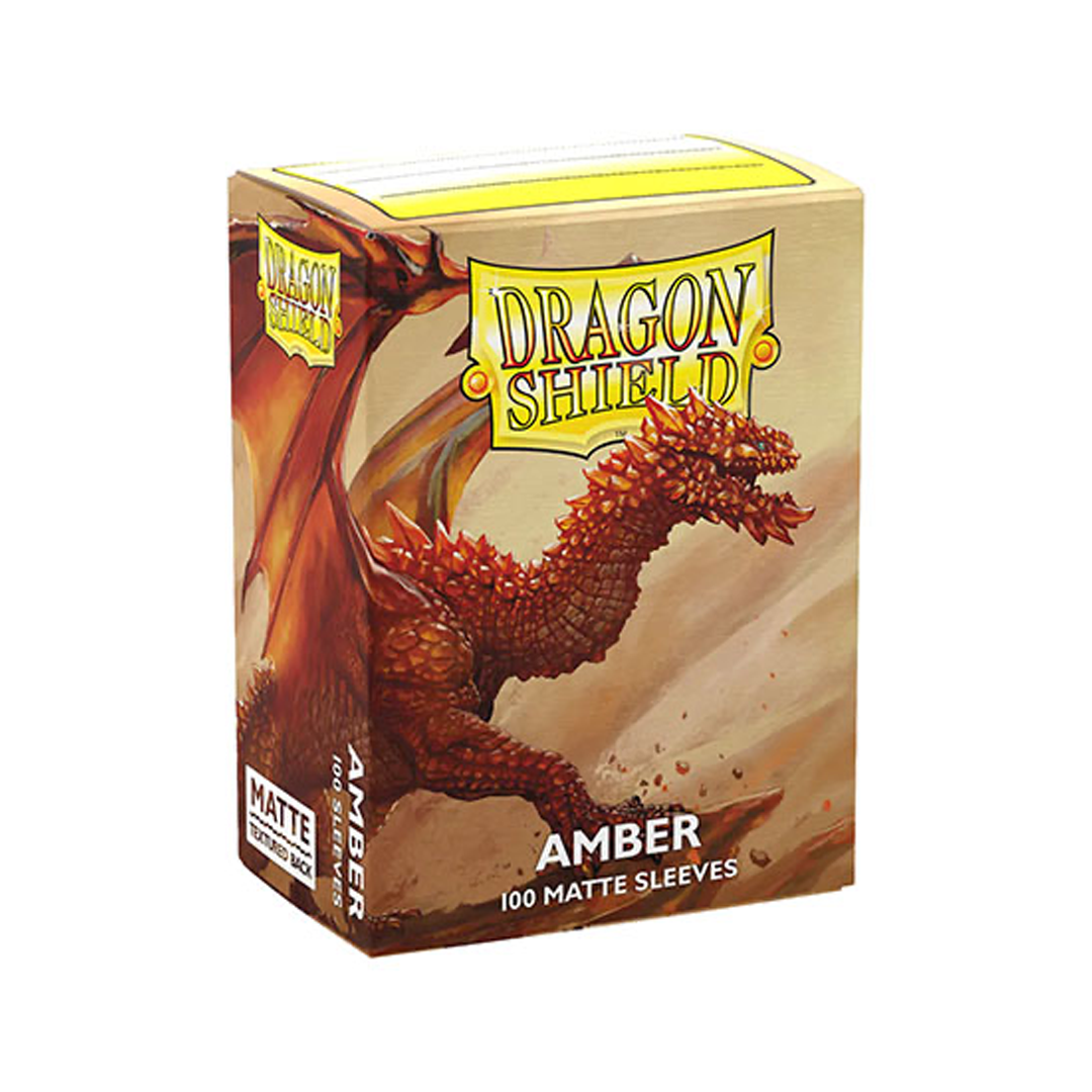 Dragon Shield - Matte - Standard Size - Amber (100pk)