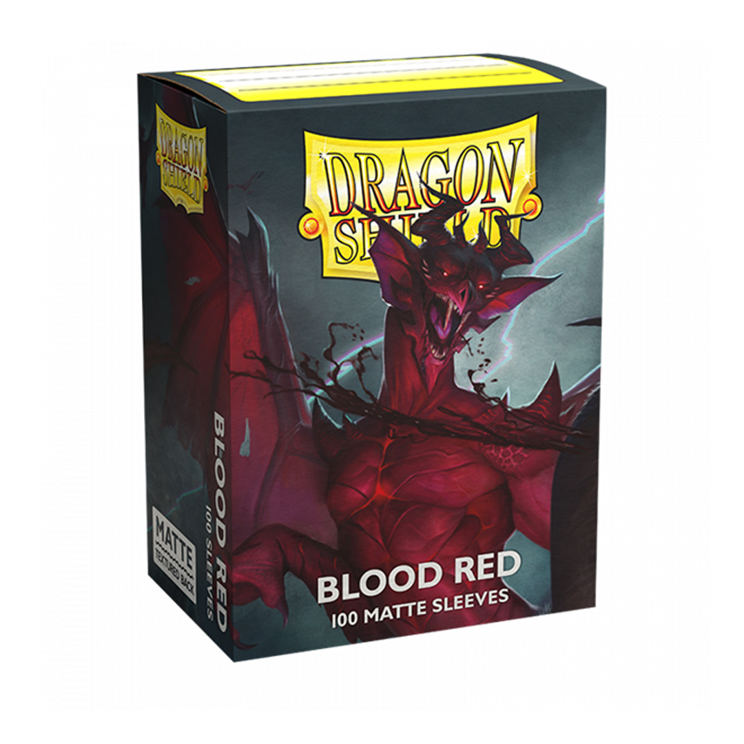 Dragon Shield - Matte - Standard Size - Blood Red (100pk)