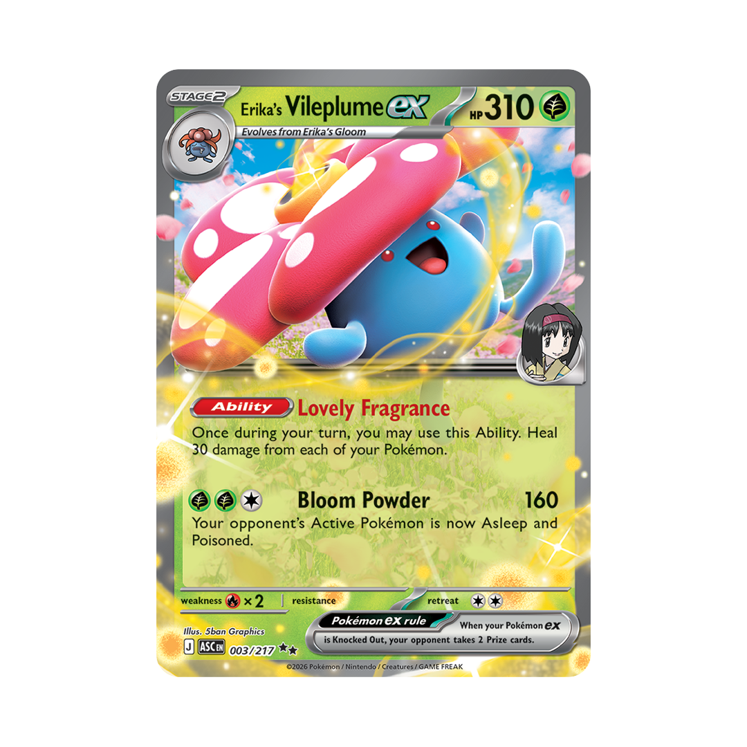 Erika's Vileplume ex - Ascended Heroes - Double Rare - 003/217
