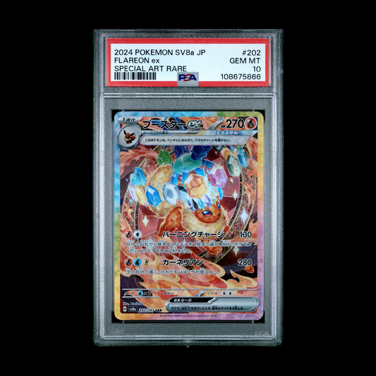 Flareon ex (JP) - Terastal Festival ex - Special Art Rare - 202/187 - PSA 10