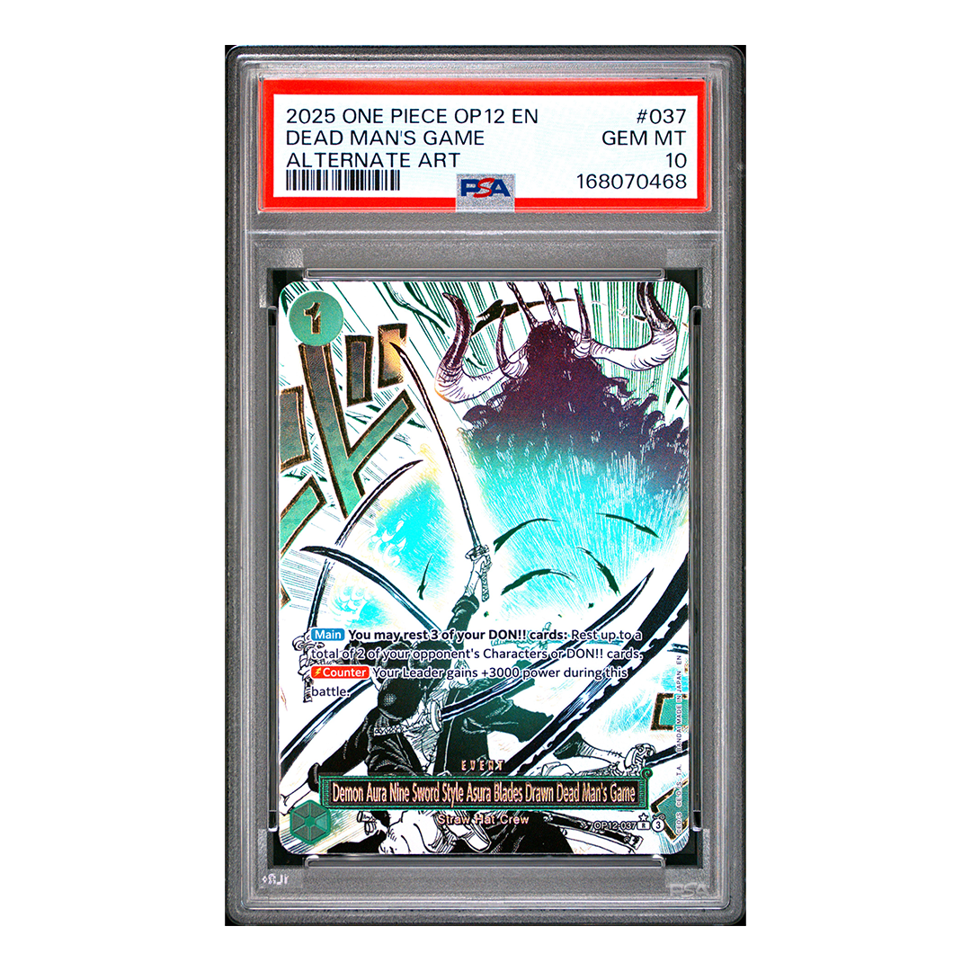 Dead Man's Game OP12-037 - Legacy of the Master Alternate Art - PSA 10