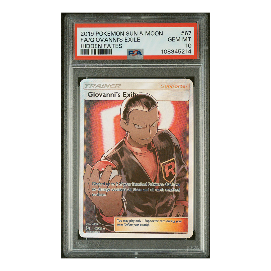 Giovanni's Exile 67/68 - Hidden Fates Ultra Rare - PSA 10