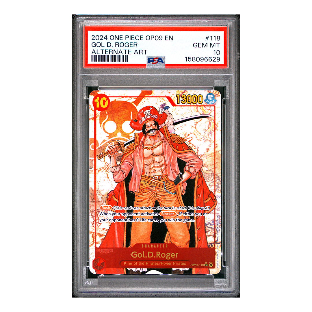 Gol.D.Roger OP09-118 - Emperors in the New World Alternate Art - PSA 10