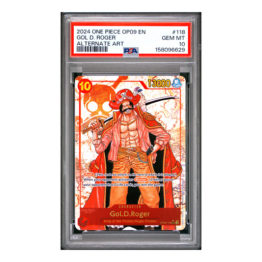 Gol.D.Roger OP09-118 - Emperors in the New World Alternate Art - PSA 10