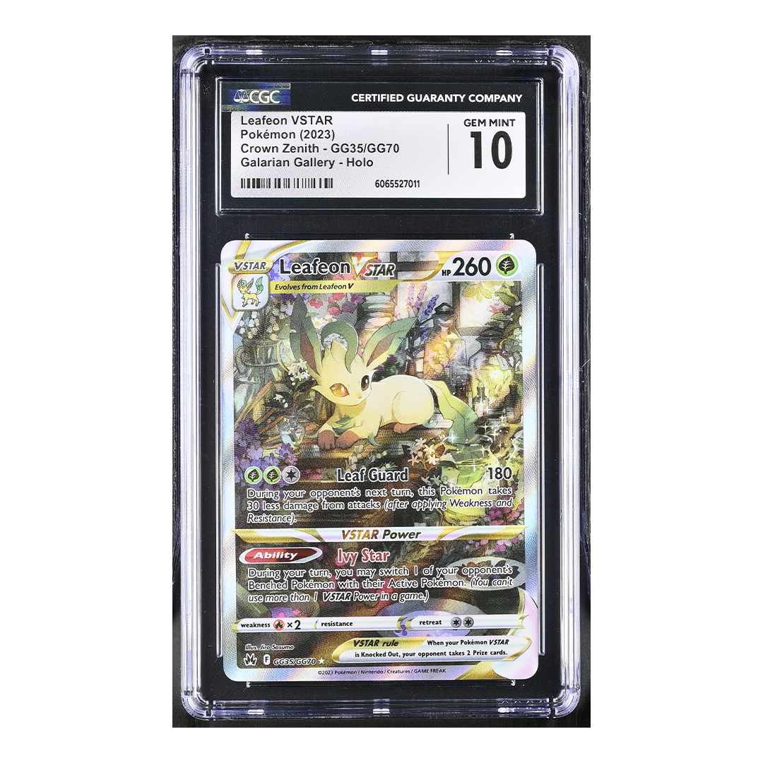 Leafeon VSTAR GG35/GG70 - Crown Zenith: Galarian Gallery Ultra Rare - CGC 10