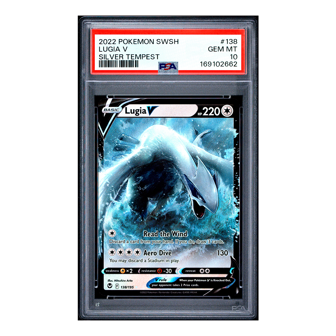 Lugia V 138/195 - Silver Tempest Ultra Rare - PSA 10