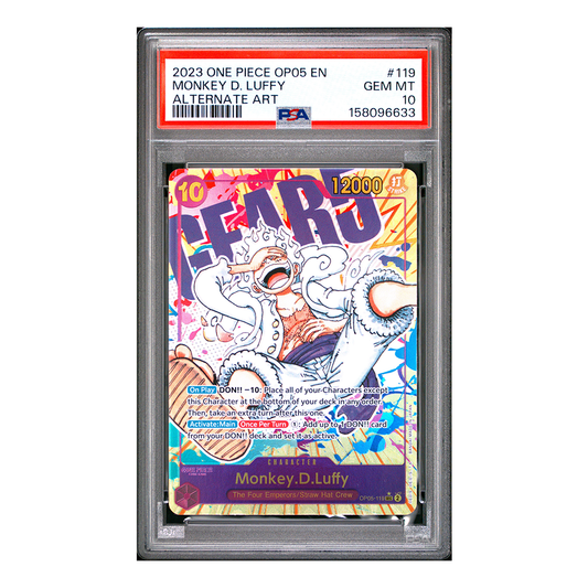 Monkey.D.Luffy OP05-119 - Awakening of the New Era Alternate Art - PSA 10