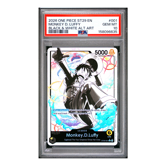 Monkey.D.Luffy ST29-001 - Starter Deck 29: Egghead Alternate Art - PSA 10