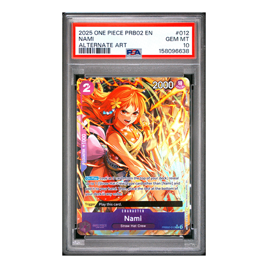 Nami PRB02-012 - Premium Booster The Best Vol. 2 Alternate Art - PSA 10