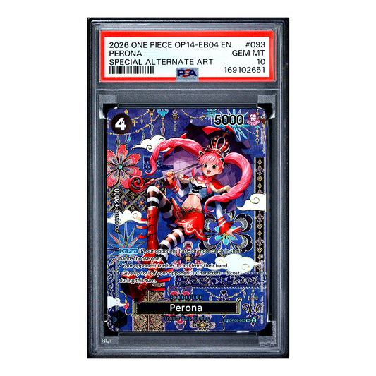 Perona OP06-093 - The Azure Sea's Seven Special Rare - PSA 10