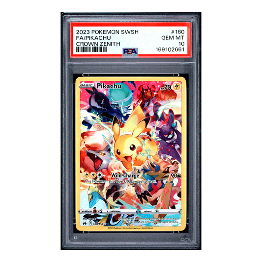 Pikachu 160/159 - Crown Zenith Secret Rare - PSA 10