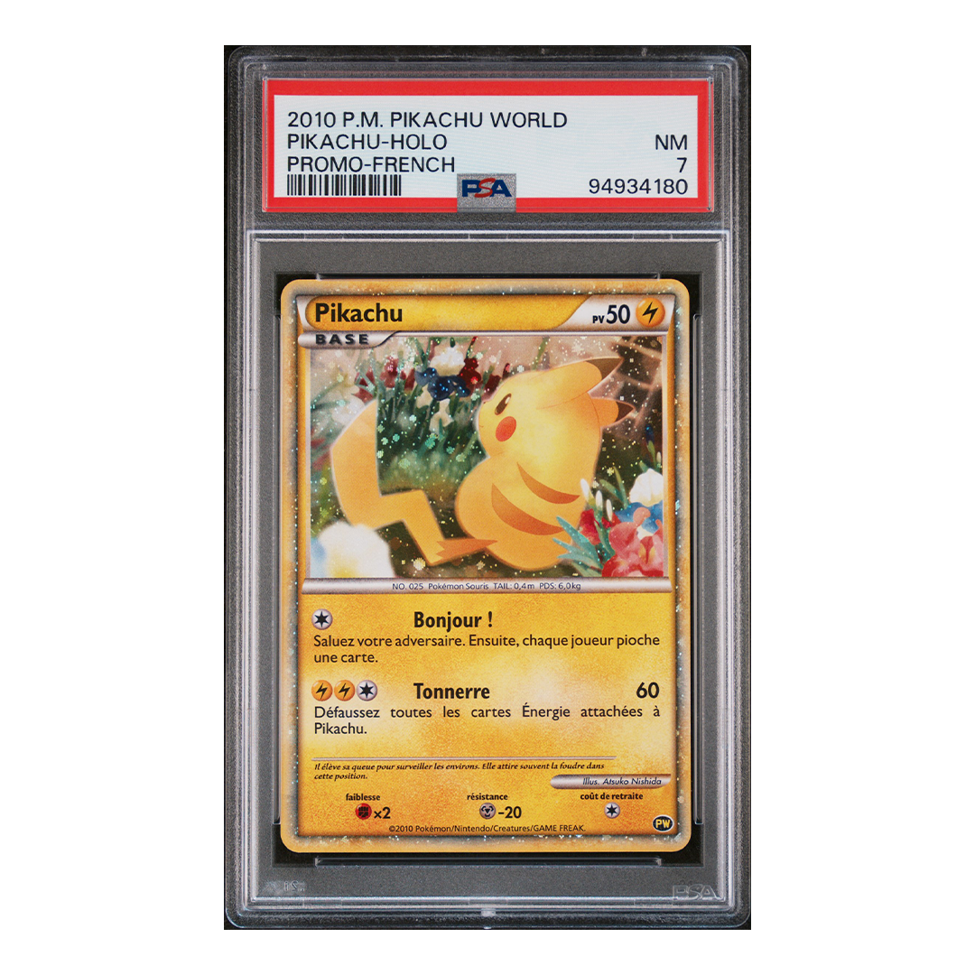 Pikachu PW7 - Pikachu World Collection Promo (FR) - PSA 7